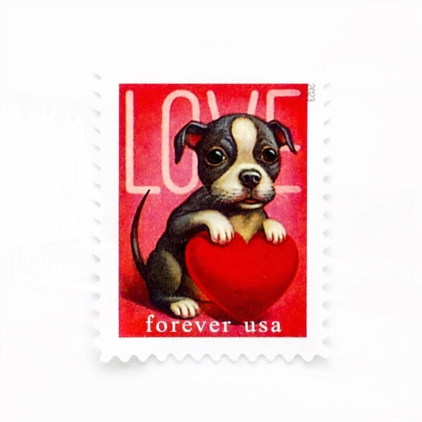 100Pcs 2023 First-Class Forever Stamps - Love: Kitten &amp; Puppy
