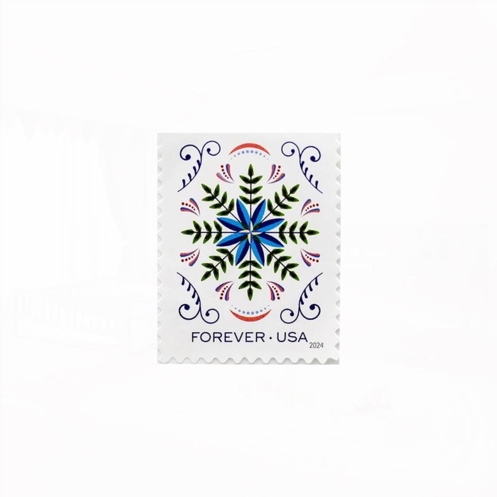 100Pcs 2024 US Holiday Joy First Class Forever Stamps