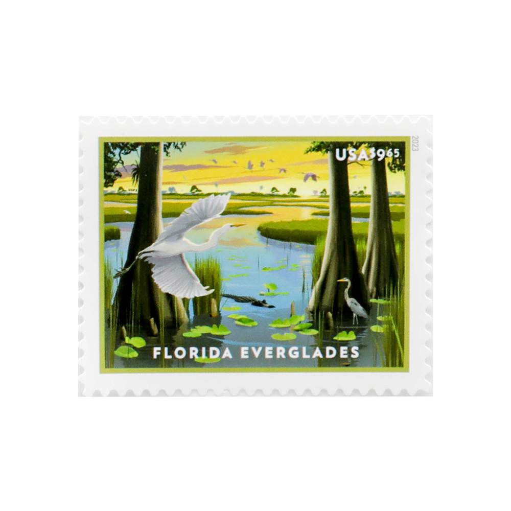 100Pcs US Florida Everglades MNH 2023 Priority Stamp