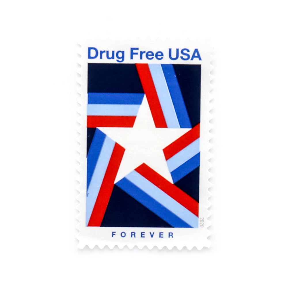 100Pcs 2020 US Drug Free Forever Stamps