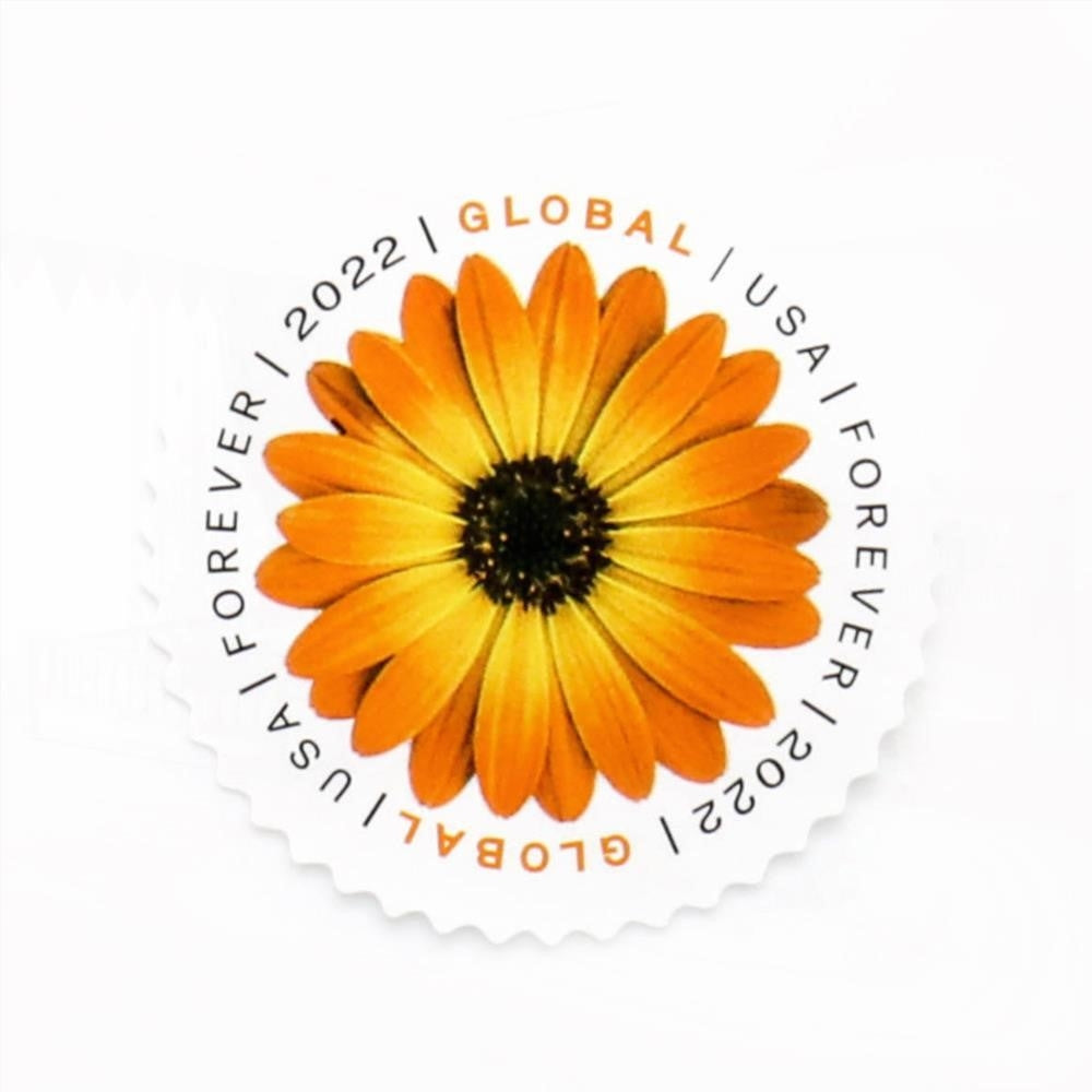 50Pcs 2022 US Global African Daisy Forever Stamps