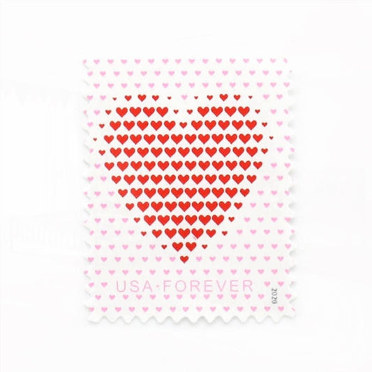 100Pcs 2020 US Made of Hearts Forever First-Class Postage Stamps Wedding
