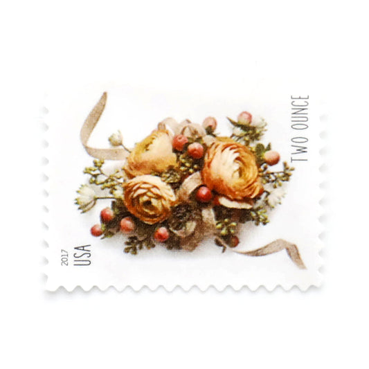 100Pcs 2017 US Two-Ounce Forever Stamp - Wedding Series: Celebration Corsage