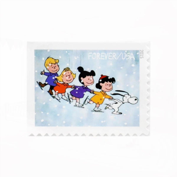 100Pcs 2015 US A Charlie Brown Christmas Forever First Class Postage Stamps