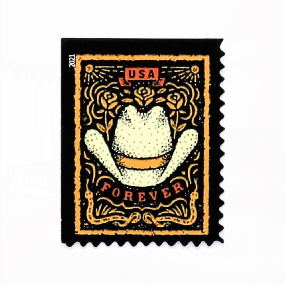 100Pcs 2021 First-Class Forever Stamps - Western Wear