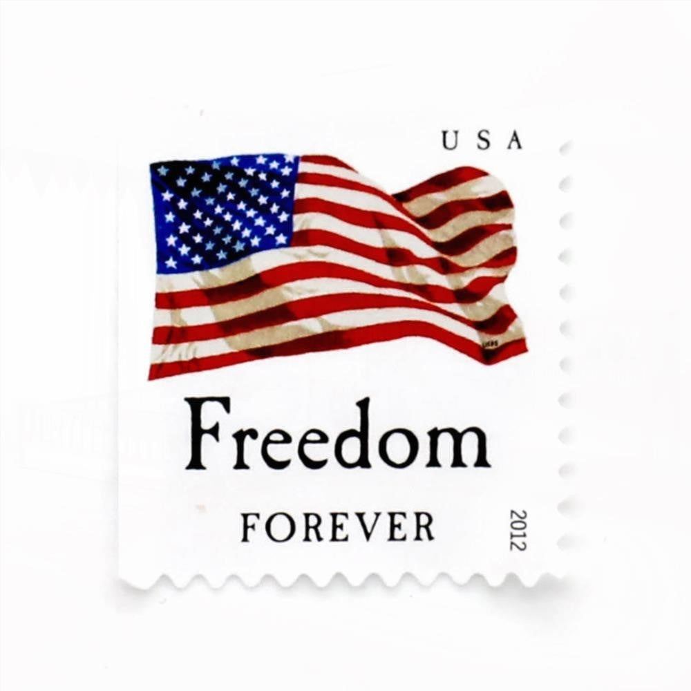 100Pcs 2012 First-Class Forever Stamp - Flag and & Equality