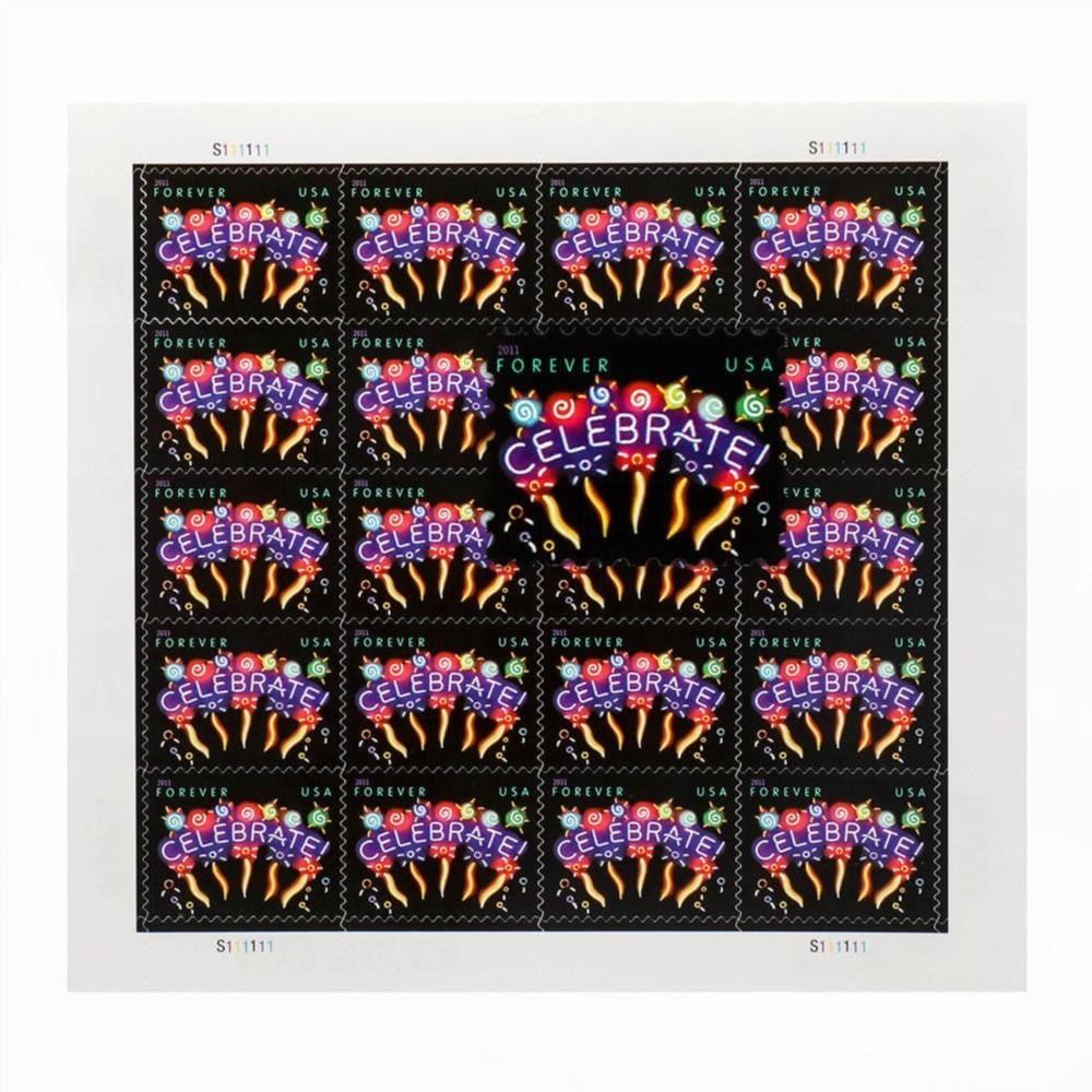 100Pcs 2011 US Wedding CELEBRATE Forever Stamps