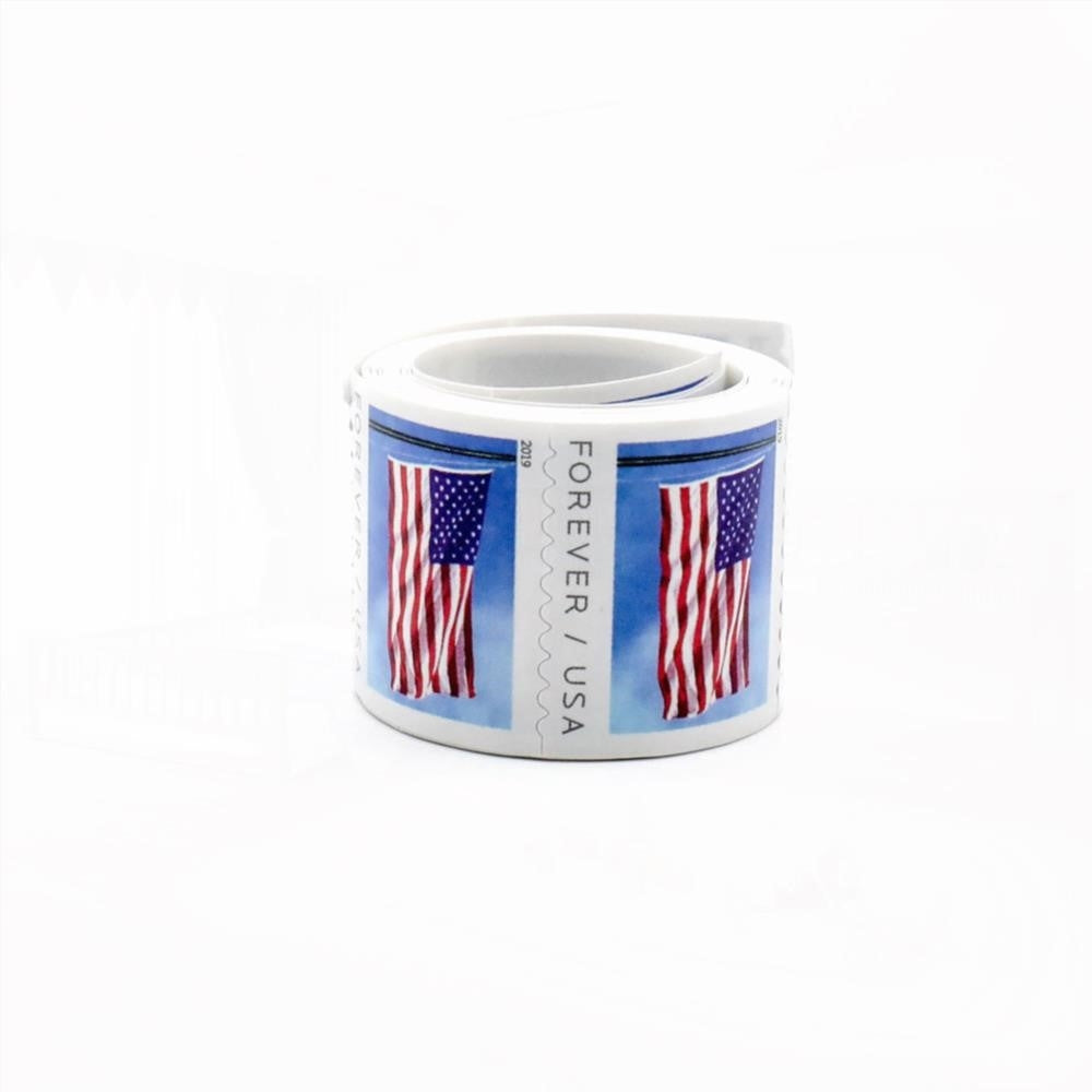 100Pcs 2019 U.S. Flag Forever Stamps Coil