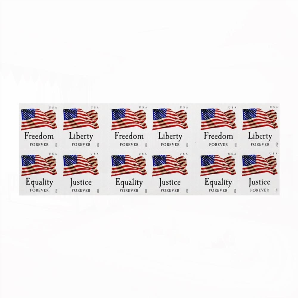 100Pcs 2012 First-Class Forever Stamp - Flag & Equality