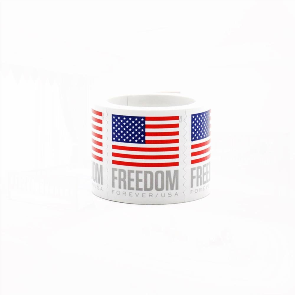 100Pcs 2023 US Flag Forever Stamps Roll