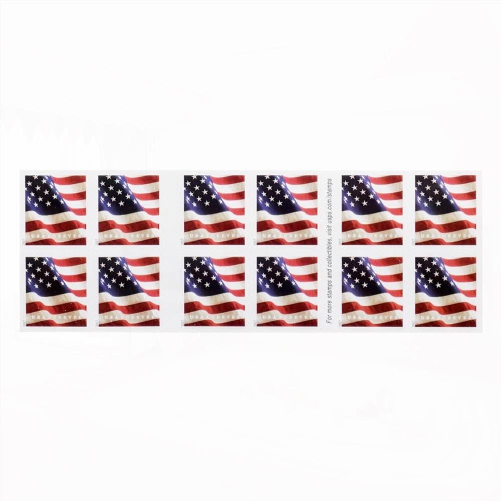 100Pcs 2017 U.S Flag Forever First-Class Rate Stamps