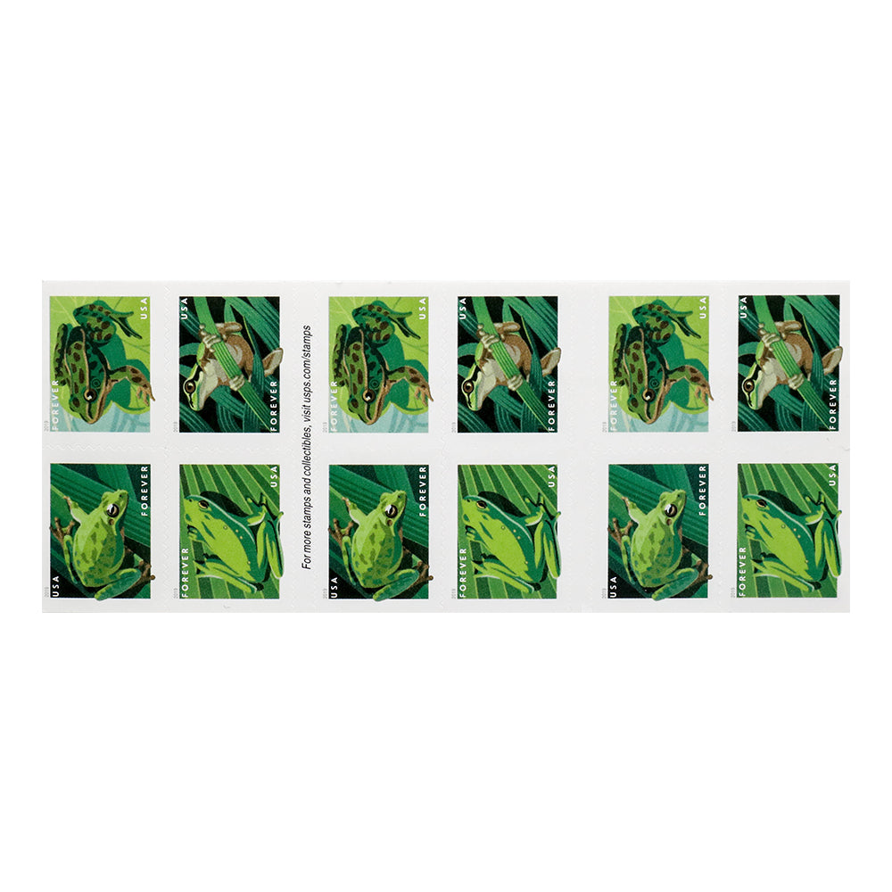 100Pcs 2019 US Frogs Forever Stamps