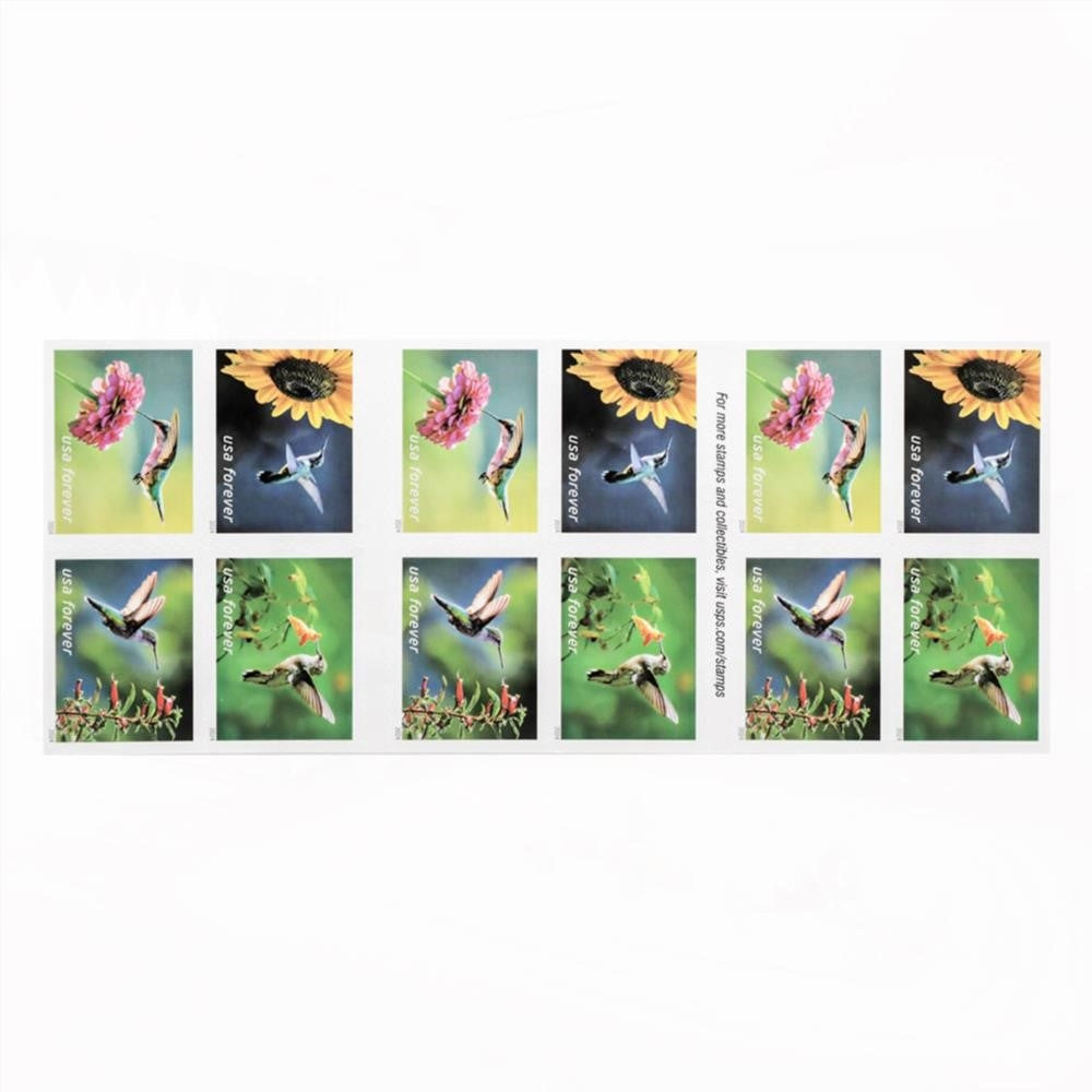 100Pcs 2024 Garden Delights Forever First Class Postage Stamps