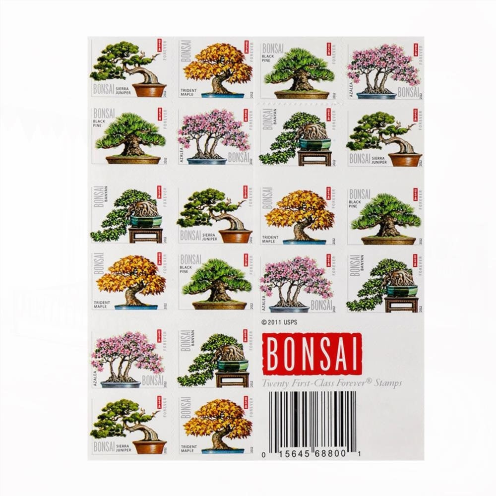 100Pcs 2012 US Bonsai Forever Stamps