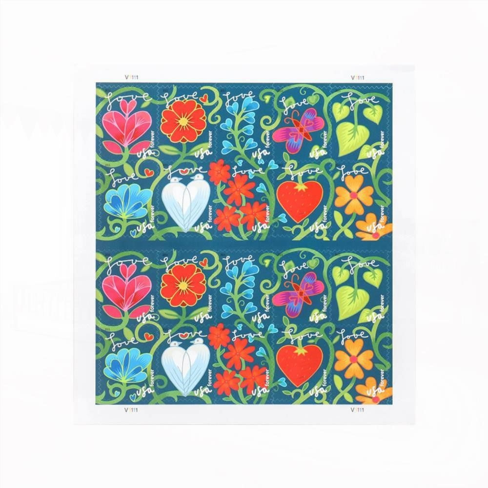 100Pcs 2011 US First-Class Forever Stamps - Garden of Love