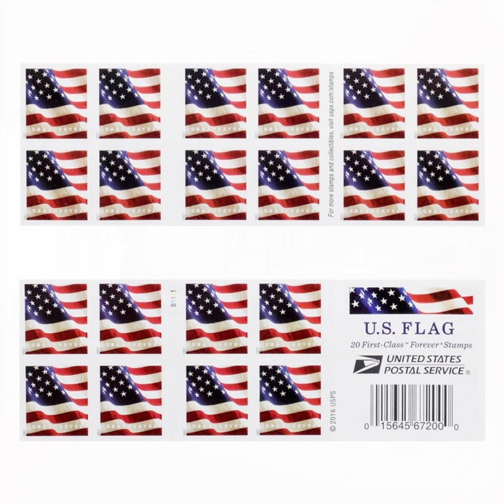 100Pcs 2017 U.S Flag Forever First-Class Rate Stamps