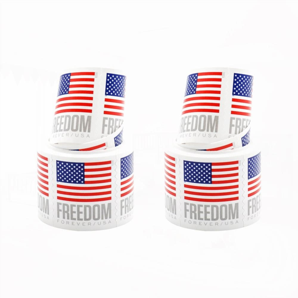 100Pcs 2023 US Flag Forever Stamps Roll