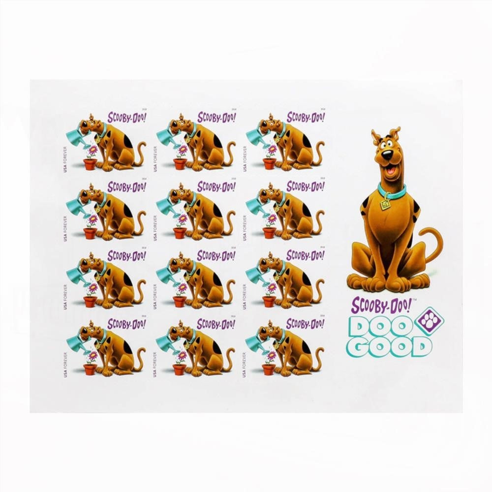 60Pcs 2018 US FirstClass Scooby-Doo Forever Stamps Panes