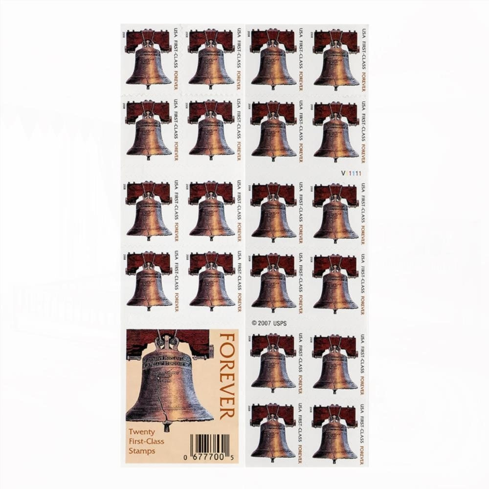 100Pcs 2007 US Liberty Bell Forever Stamps