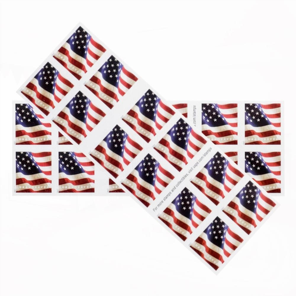 100Pcs 2017 U.S Flag Forever First-Class Rate Stamps