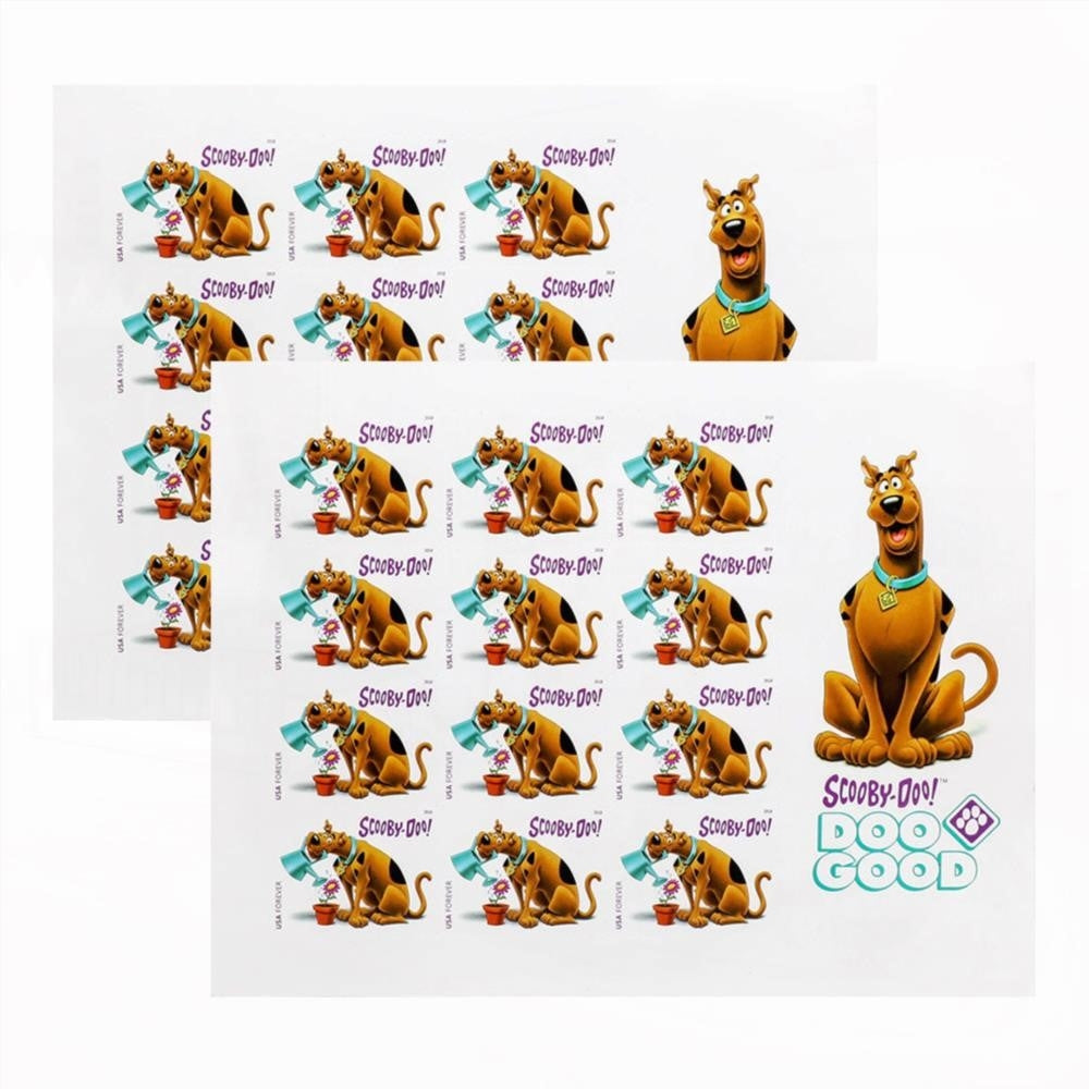 60Pcs 2018 US FirstClass Scooby-Doo Forever Stamps Panes
