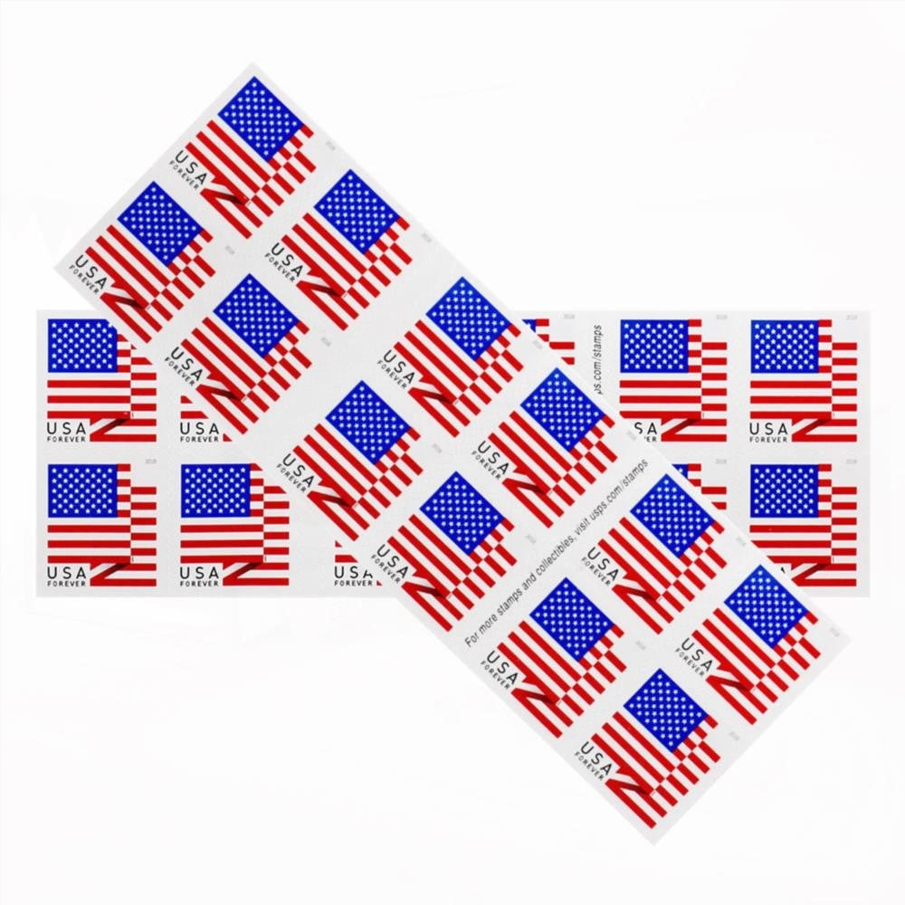 100Pcs Booklet 2018 US Flag Forever First-Class Postage Stamps