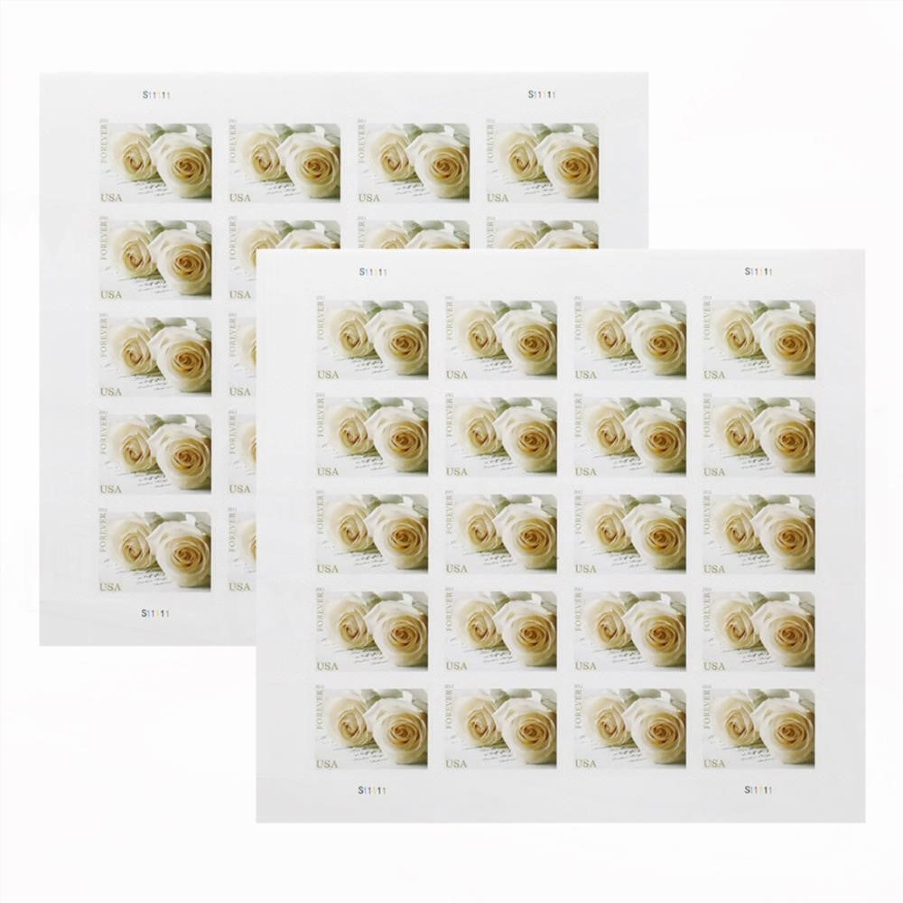 100Pcs 2011 US First-Class Forever Stamp - Wedding Roses