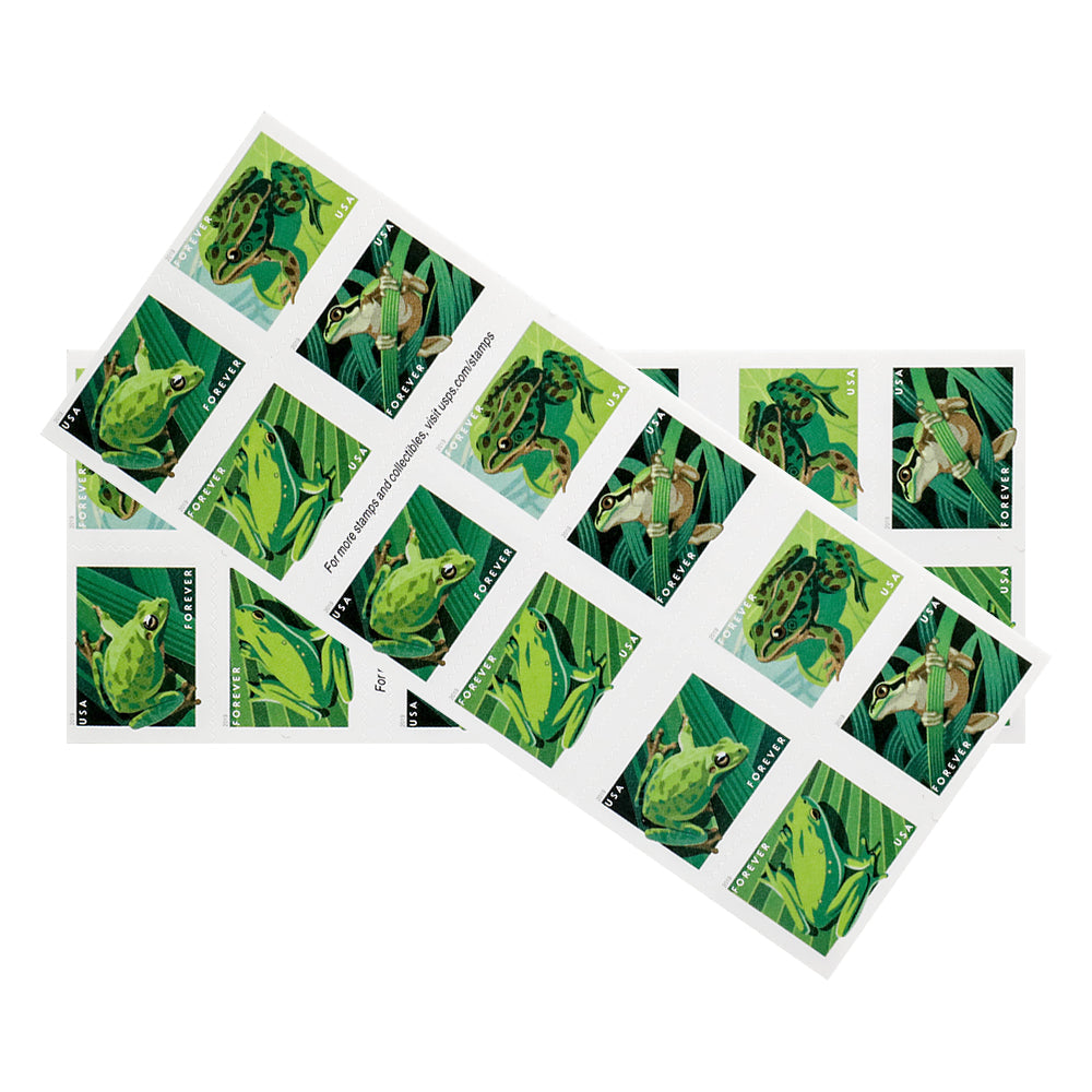 100Pcs 2019 US Frogs Forever Stamps