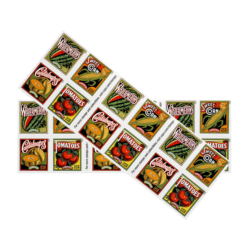 100Pcs 2015 US Summer Harvest Forever Stamps
