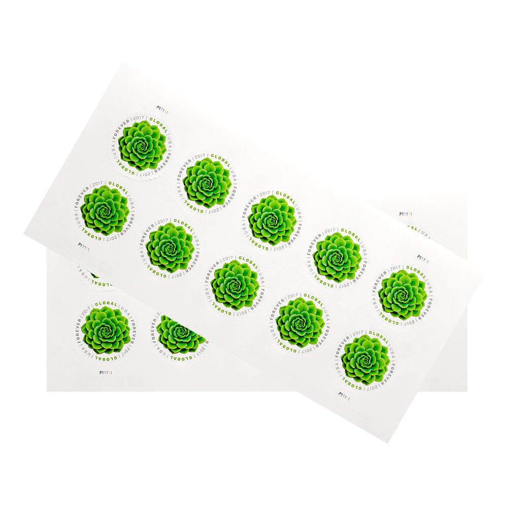 100Pcs 2017 USA Global Succulents Forever Stamps