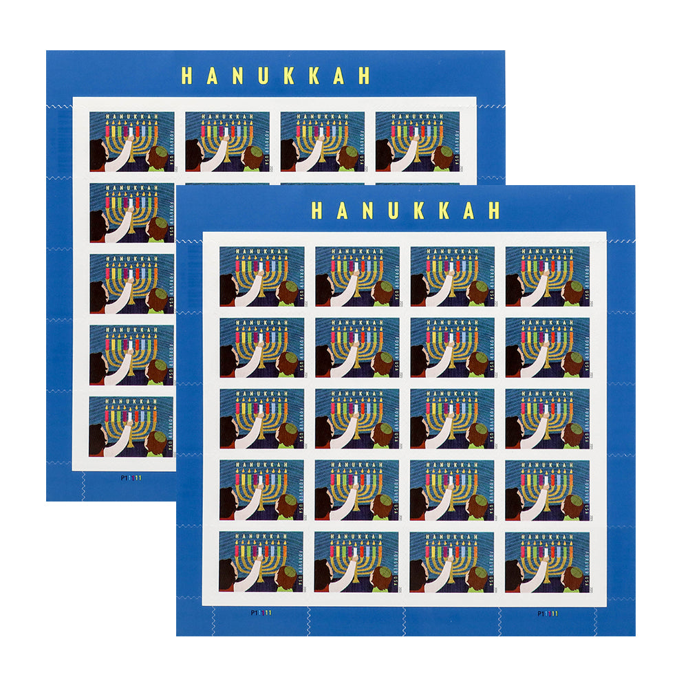 100Pcs 2020 US Hanukkah Forever Stamps
