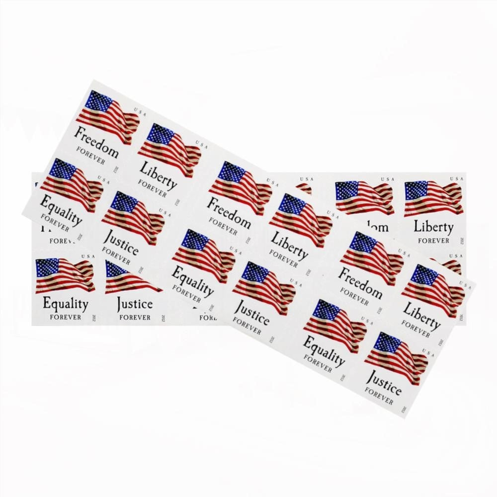 100Pcs 2012 First-Class Forever Stamp - Flag & Equality