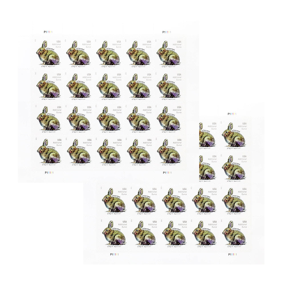 100Pcs 2021 20c Brush Rabbit (sheet stamp)