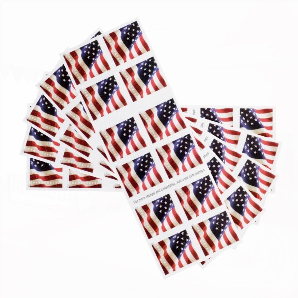 100Pcs 2017 U.S Flag Forever First-Class Rate Stamps