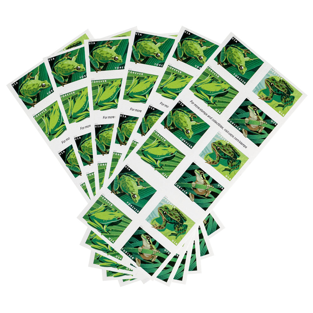100Pcs 2019 US Frogs Forever Stamps