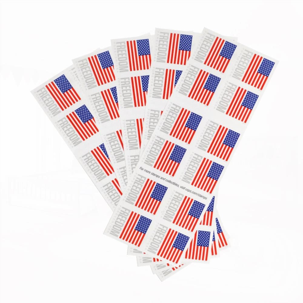 100Pcs 2023 US Flag Forever Stamps