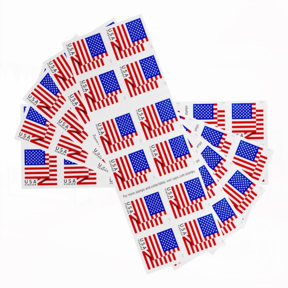 100Pcs Booklet 2018 US Flag Forever First-Class Postage Stamps