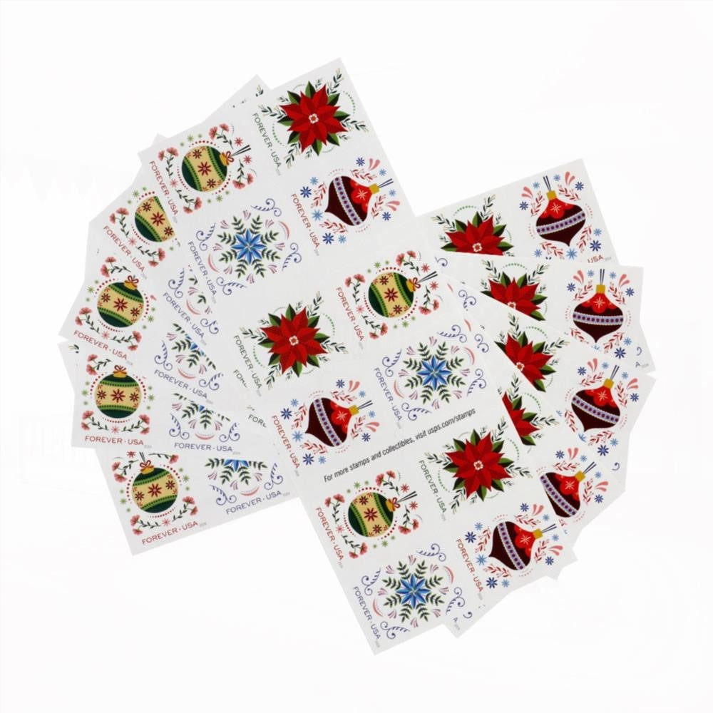 100Pcs 2024 US Holiday Joy First Class Forever Stamps