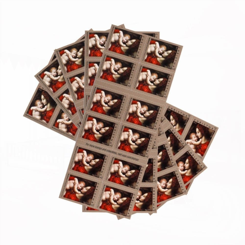 100Pcs 2018 First-Class Forever Stamp - Madonna and Child by Bachiacca