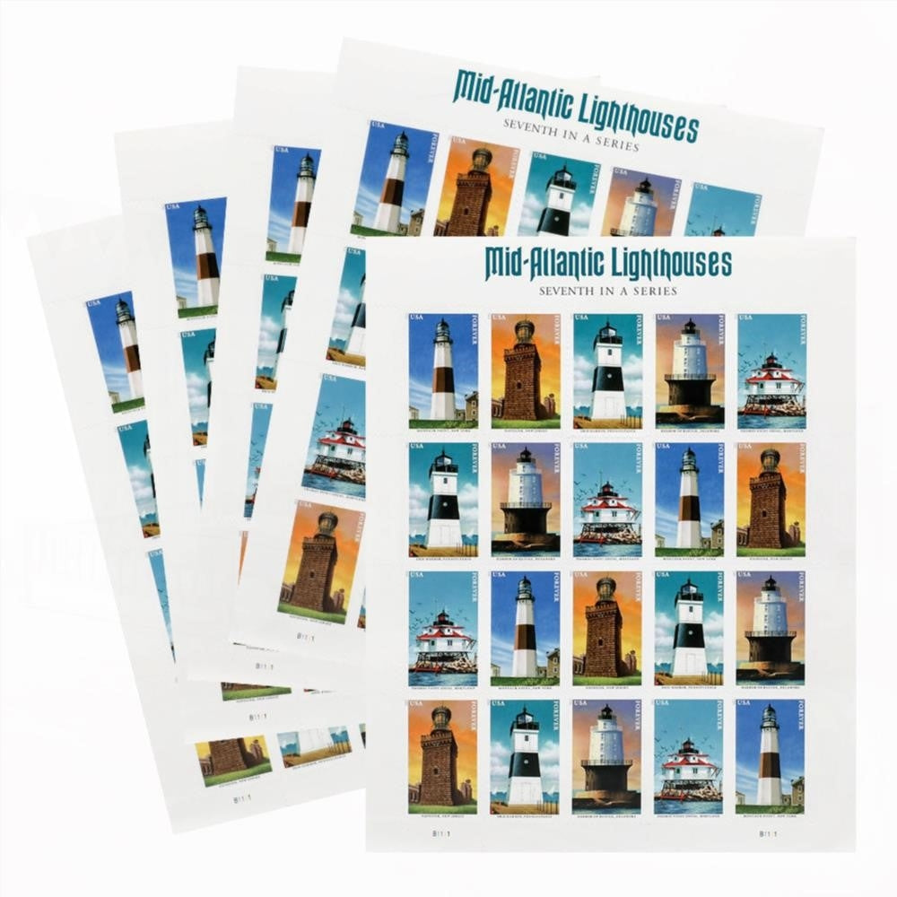 100Pcs 2021 US Lighthouse Forever Stamps