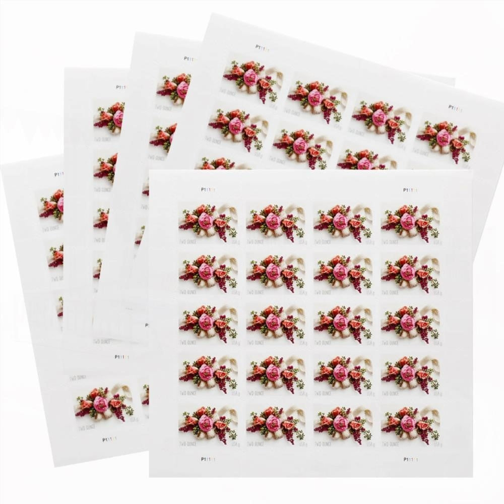 100Pcs 2020 US Wedding Garden Corsage Two Ounce Forever Stamps