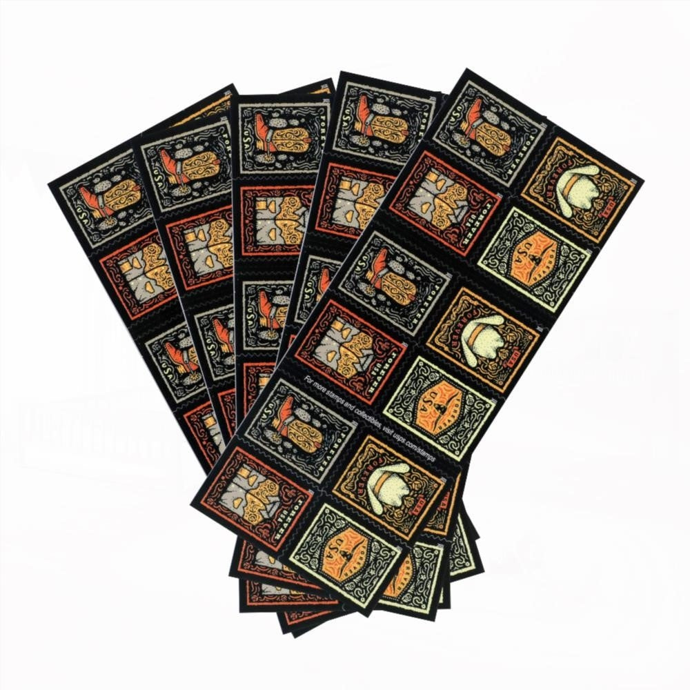 100Pcs 2021 First-Class Forever Stamps - Western Wear
