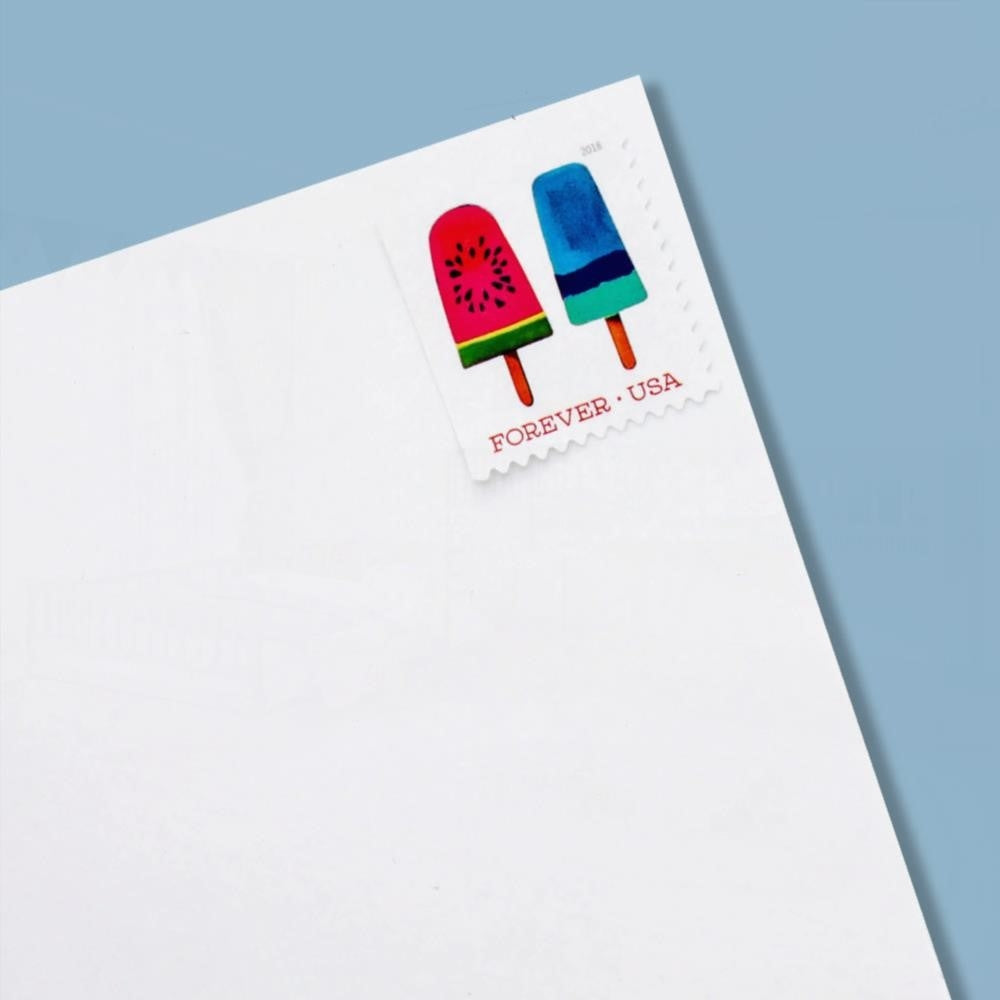 100Pcs U.S. 2018 Frozen Treats Forever Stamps