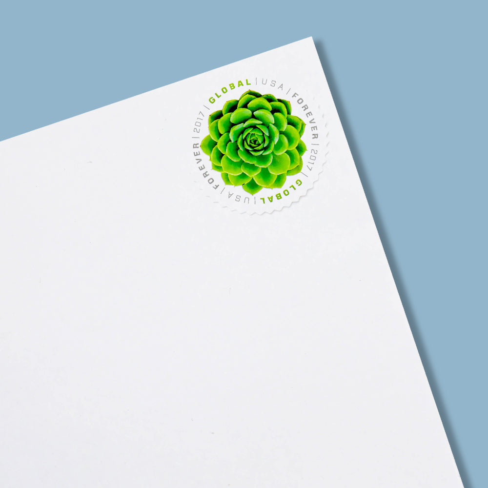100Pcs 2017 USA Global Succulents Forever Stamps