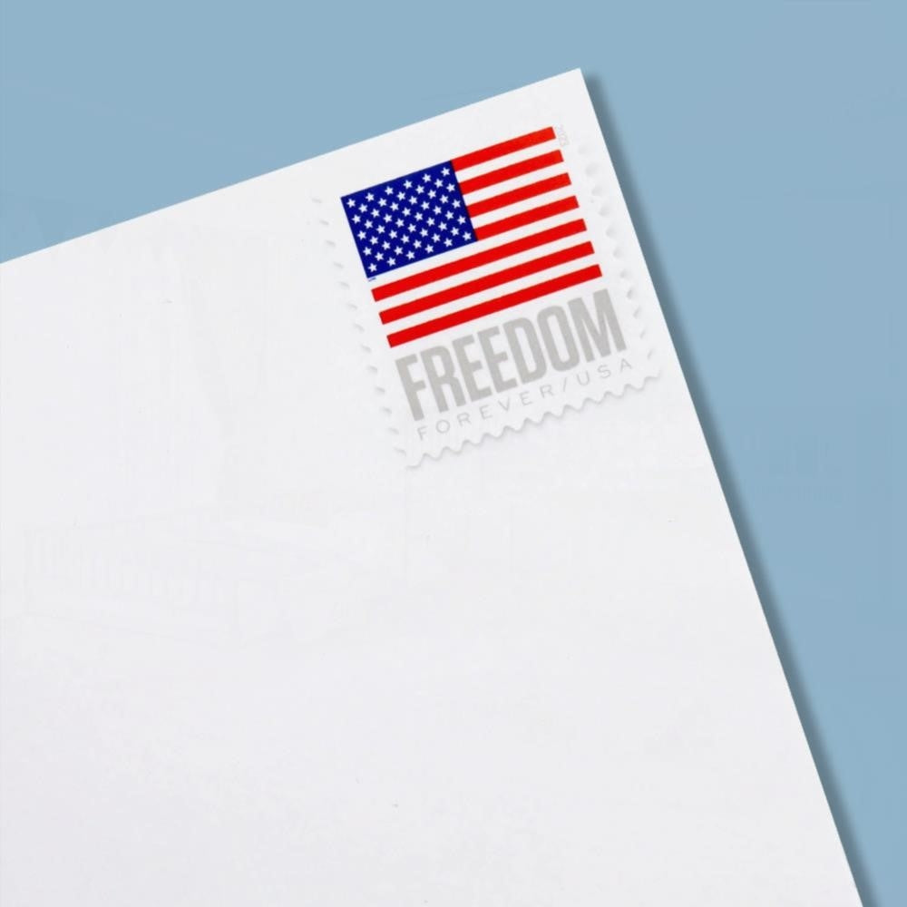 100Pcs 2023 US Flag Forever Stamps Roll