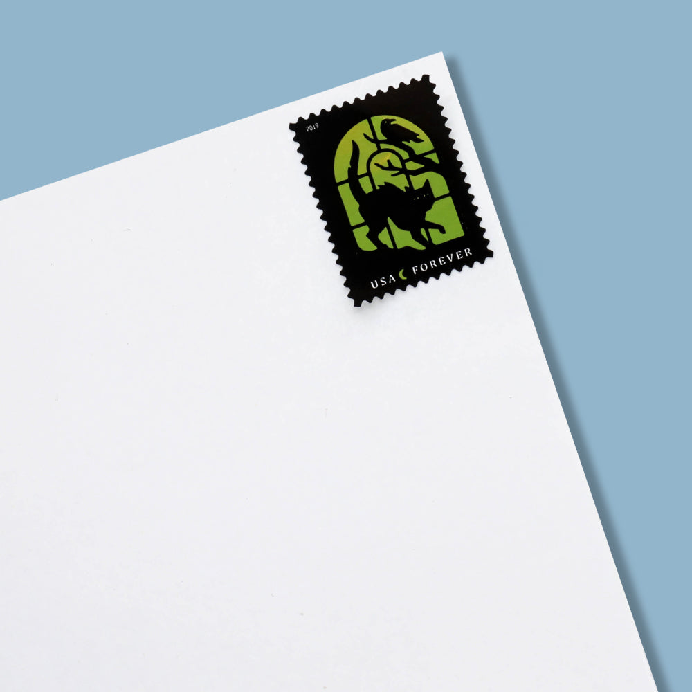 100Pcs 2019 US Spooky Silhouettes Forever Stamps