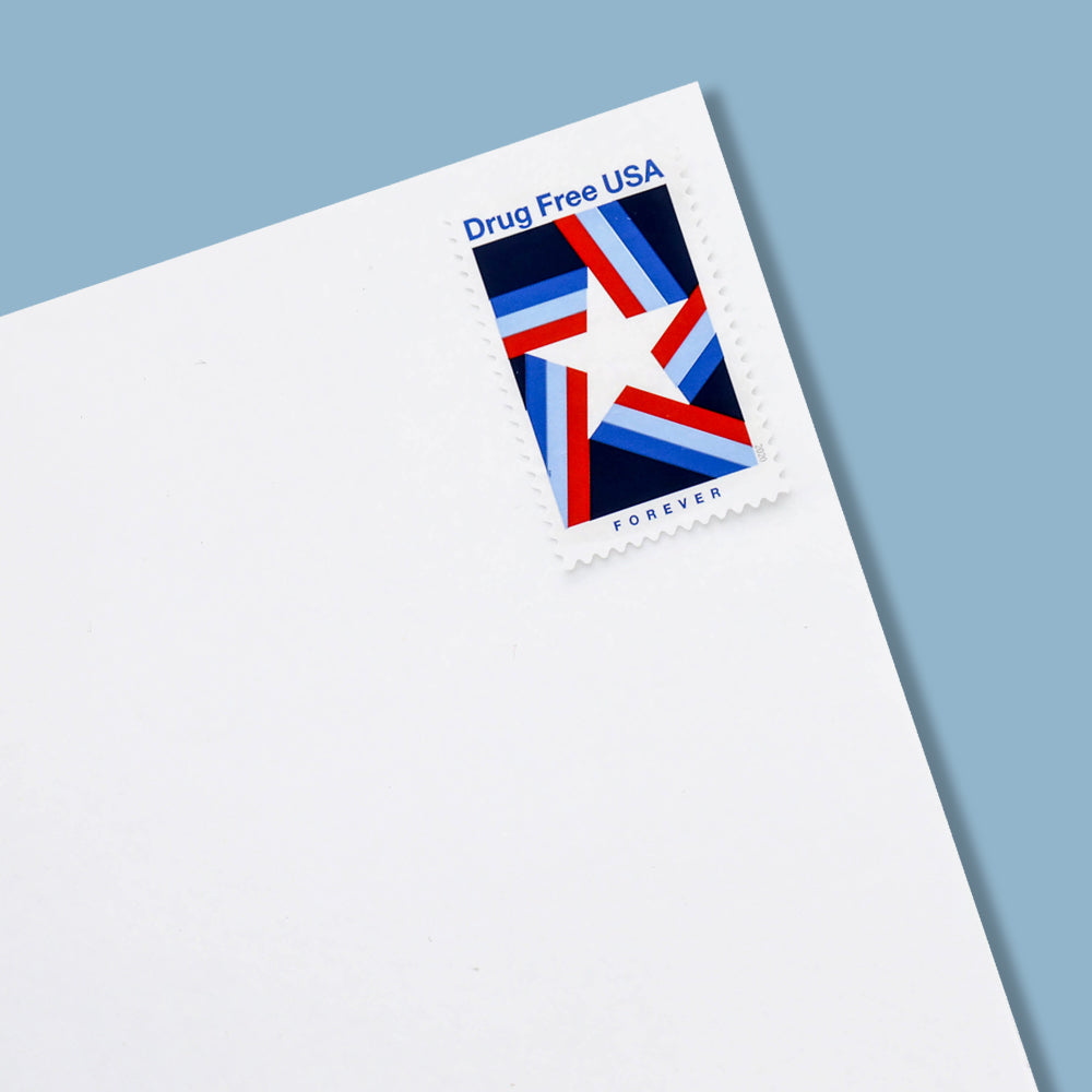 100Pcs 2020 US Drug Free Forever Stamps