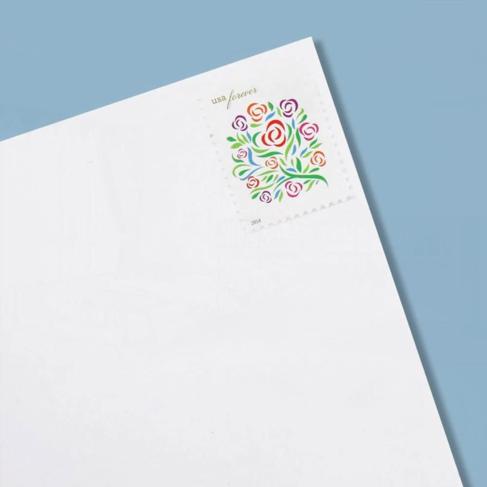 100Pcs 2013 First-Class Forever Stamp - Wedding Series: Where Dreams Blossom