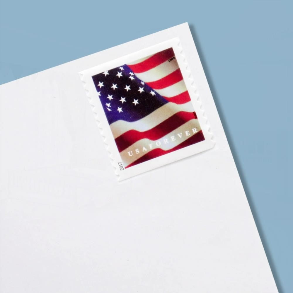 100Pcs 2017 U.S Flag Forever First-Class Rate Stamps