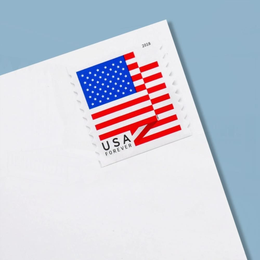 100Pcs 2018 U.S. Flag Forever First-Class Postage Stamps